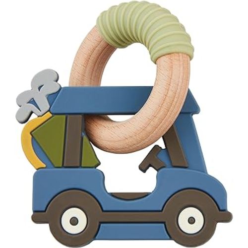 Mud Pie Golf Cart Teether, Blue