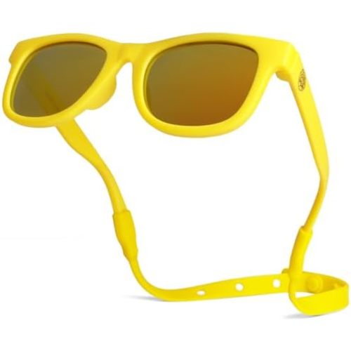 Polarized Baby Sunglasses With Strap - Unbreakable Flexible Infant Sunglasses For Toddlers Newborns 0-24 Months