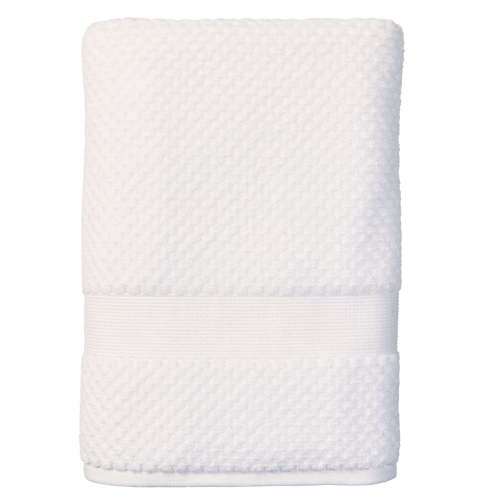 Better Homes & Gardens Signature Soft Popcorn Texture Bath Towel, Arctic White