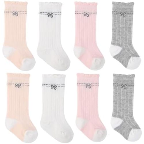 Toptim Newborn Baby-girls Socks and Bow Infant Toddler Ankle Socks