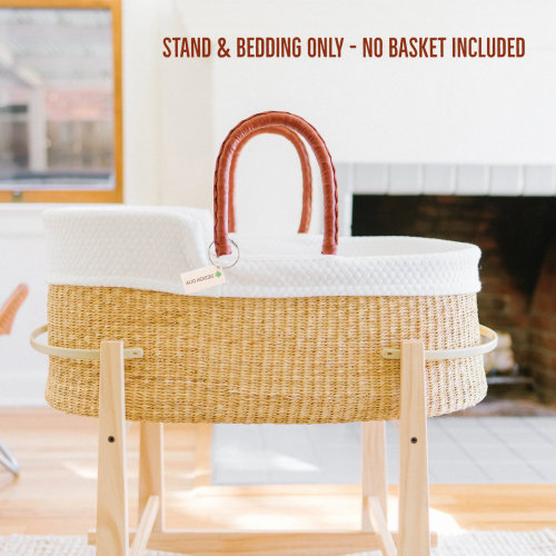 Natural Bundle for Bilia Bassinet (Modern Stand +Liner + Sheet ONLY)