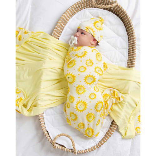 Little Sunshine Swaddle & Beanie Set