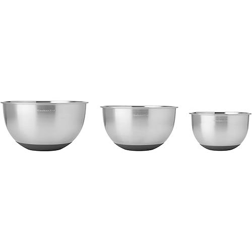 KitchenAid Stainless Steel Mixing Bowls, Set Of 3
