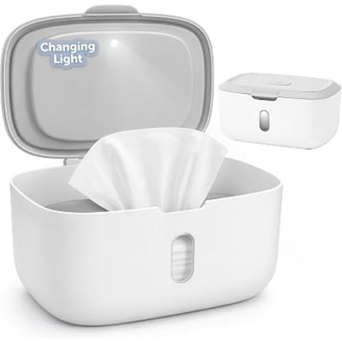 Jool Baby Wipes Dispenser – Built-in Changing Light (Gray)