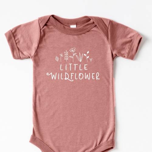 Little Wildflower Onesie® / Baby Wildflower Onesie® / Baby Girl Floral Onesie® / Flowers Onesie® / She's a Wildflower Onesie®