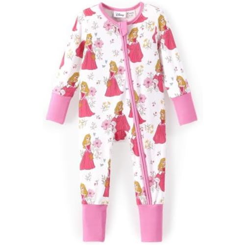 Disney Marvel Baby Girl Clothes Organic Cotton Zipper Footie 0-18 Months