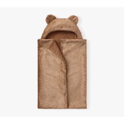 Faux Fur Animal Baby Hooded Towels