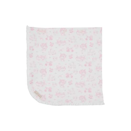 Baby Buggy Blanket, Sir Propers Sweet Arrival (Hamptons Hot Pink)