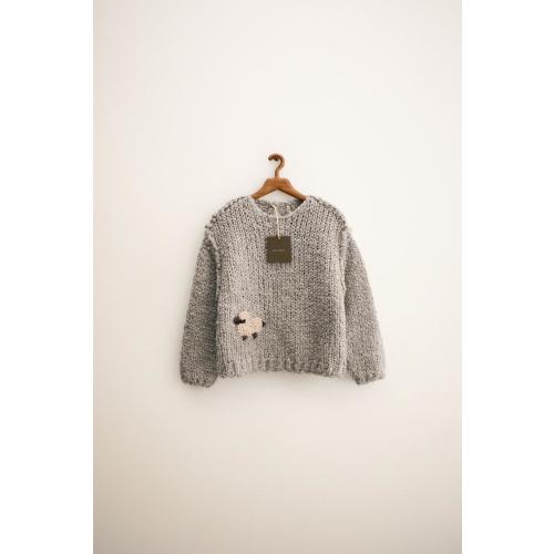 ZARA TIMELESS - EMBROIDERED WOOL KNIT JUMPER - Chocolate | ZARA United States