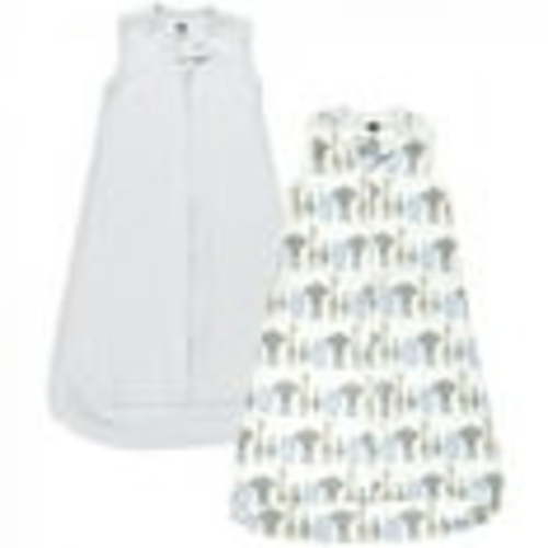 Hudson Baby Infant Boy Interlock Cotton Sleeveless Sleeping Bag, Blue Royal Safari, 3-9 Months