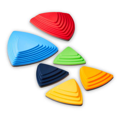 Play Day Balance Stepping Stones, 6 Bright Colorful Kids Balance Toys for Ages 3+