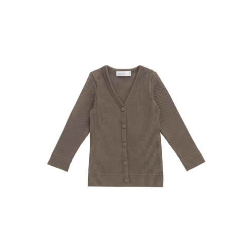 Organic Cotton Modal Cardigan - Fir Bark – Jamie Kay USA