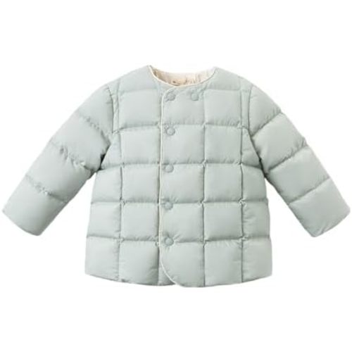 DAVE&BELLA Toddler Winter Down Jackets, Baby Boy Girl Lightweight Padded Puffer Jacket Coat Kids Packable Windproof Outerwear