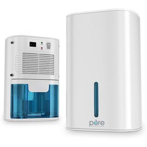 Pure Enrichment - Mini Dehumidifier White: Quiet Operation, Automatic Shut-Off, 100-300 sq. ft. Room, No Filter Needed