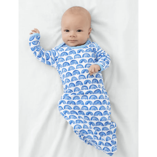 Blue Rainbows Infant Gown - Little Sleepies