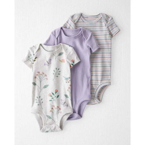 Baby 3-Pack Organic Cotton Rib Bodysuits