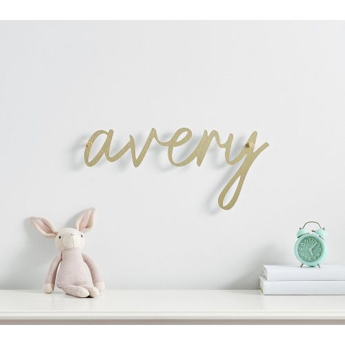 Personalized Gold Dibond Metal Name Sign