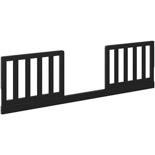 Graco Storkcraft Toddler Safety Guardrail Kit with Slats (Black) – GREENGUARD Gold Certified, Converts Compatible Storkcraft Crib to Toddler Bed, Kit Includes 2 Guardrails