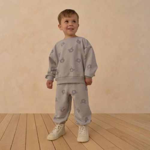 Toddler Boys' 2pc Juniper Shore Bear Sweatshirt and Pants Set - Light Green 12M