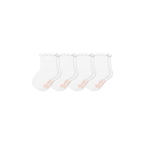 Baby Ruffle Rib Calf Sock 4-Pack (0-6 Months)