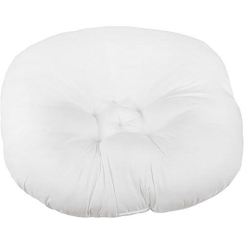 Cotton Newborn Lounger Cover, Removable Cover with Hidden Zipper Soft Baby Lounger Cover Round Lounger Slipcover for Infant Lounger Pillow (Filler)