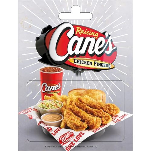 Raising Cane's Physical Gift Card