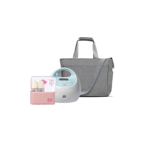 S1 Plus Electric Breast Milk Pump with Tote Bag Bottles and Cooler