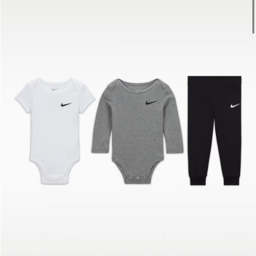 Nike Baby Essentials Baby (0-6M) 3-Piece Bodysuit and Pants Set. Nike.com