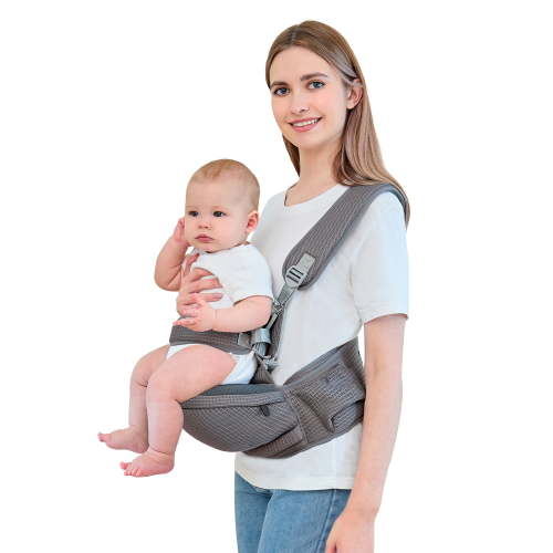 Baby Hip Carrier - Hip Carrier for Baby with Baby Safety Strap - Toddler Carrier 7-45 lbs - Ergonomic Infant Holder Baby Carrier with Hip Seat Large Capacity Pockets