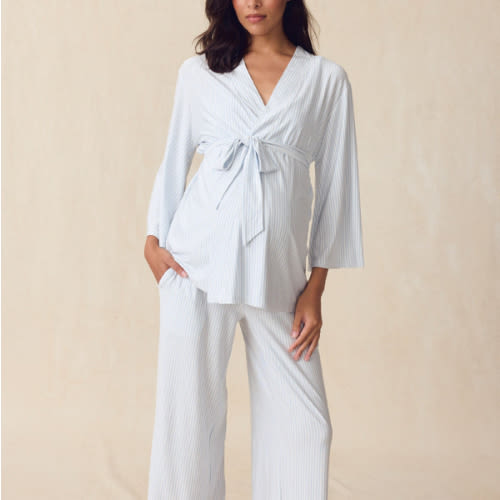 LAKE | Women | DreamModal™ Pajamas | Fog Maternity Kimono Bundle