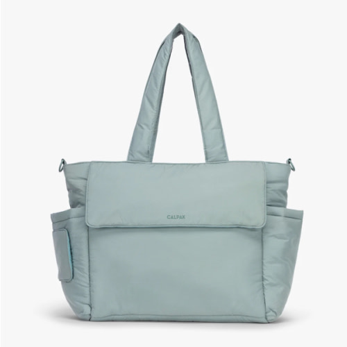Diaper Tote Bag with Laptop Sleeve- Bluebell