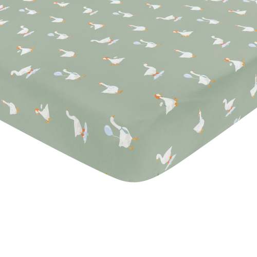 Crib Sheet in Silly Goose