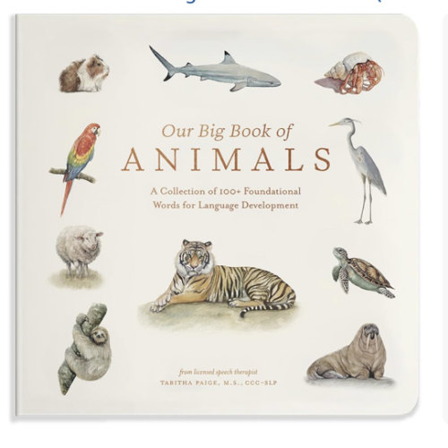 Our Big Book of Animals: First 100 Animal Words for Language Development, including Farm, Jungle, Pets, Bugs, and More (Tabitha Paige Children's Book Series)