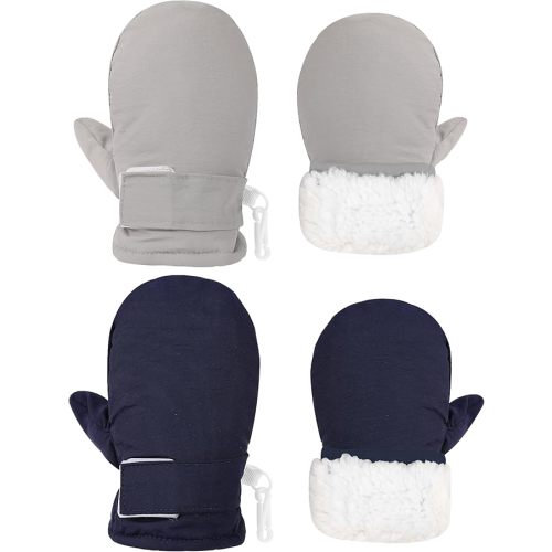 Urban Virgin Infant Baby Toddler Kids Winter Mittnes Lined Fleece Warm Waterproof Ski Snow Gloves For Boys Girls