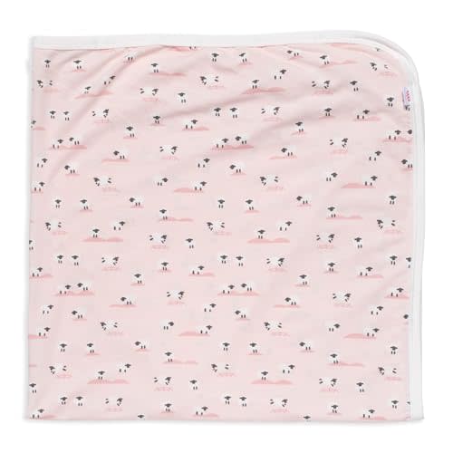 Magnetic Me Modal Soothing Swaddle Blanket | Silky Soft Modal Fabric | Baa Baa Baby Pink | One Size