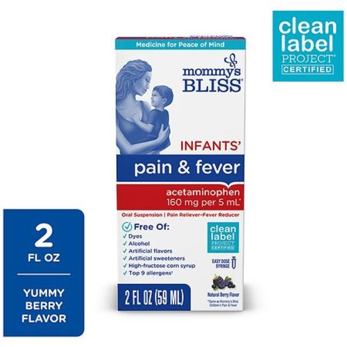 Infant Pain + Fever Relief Liquid Natural Berry
