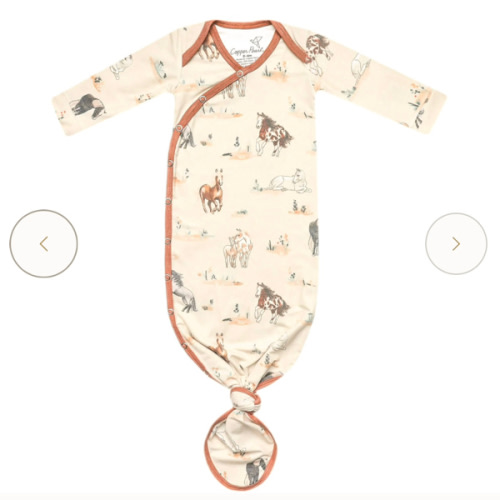 Newborn Knotted Gown - Montana