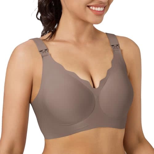 Nursing Bra, Maternity and Pumping Bra for Breastfeeding, Hands-Free Feeding Bra