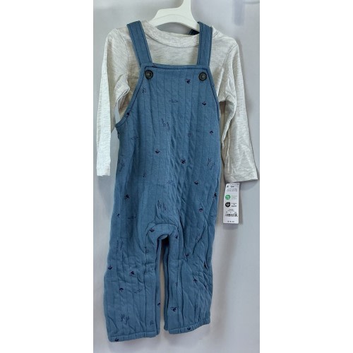 Carter's Just One You Baby Boys' Overalls Shirt & Bottom Set - Blue - 12M