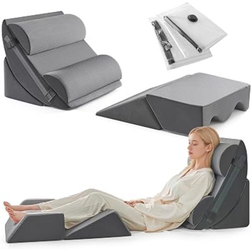 Yojoker Wedge Pillow Set for After Surgery, Bed Wedge Pillow for Sleeping