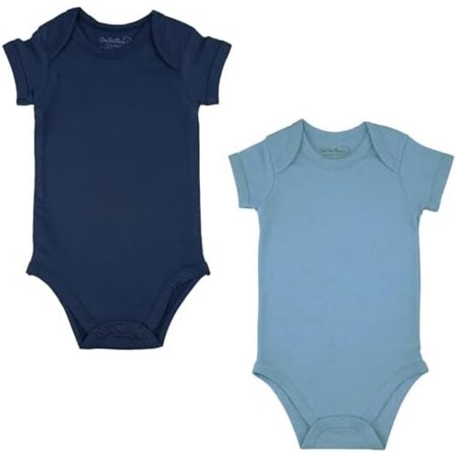 123 Bear Baby Cotton Spandex Infant Short Sleeve Bodysuits