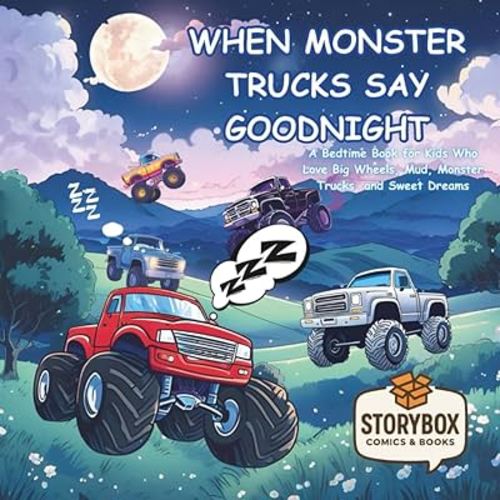 When Monster Trucks Say Goodnight: A Bedtime Book for Kids Who Love Big Wheels, Mud, Monster Trucks and Sweet Dreams
