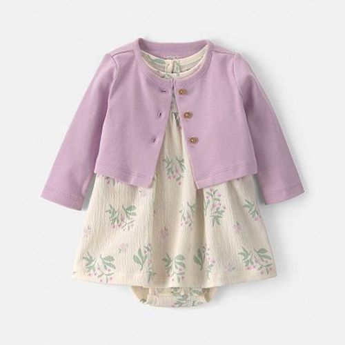 Baby Girl Carter's 2-Piece Floral Dress & Cardigan Set