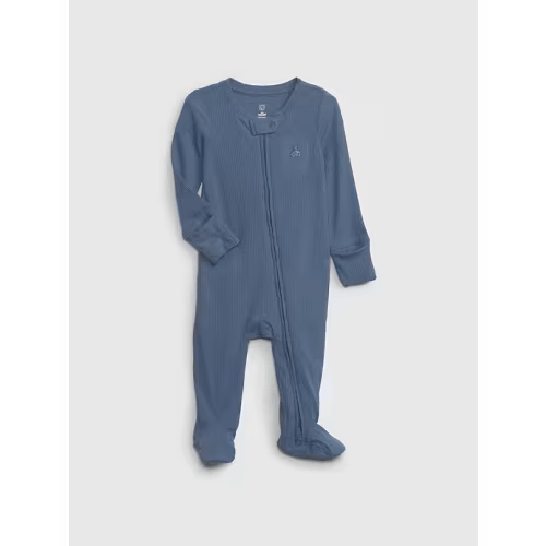 Baby First Favorites TinyRib Footed One-Piece | Gap