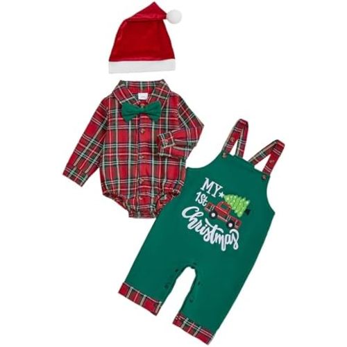 BeQeuewll My First Halloween Baby Boy Outfit Infant Stripe Romper Boo Pumpkin Embroidery Overalls Pants Set Newborn Outfits