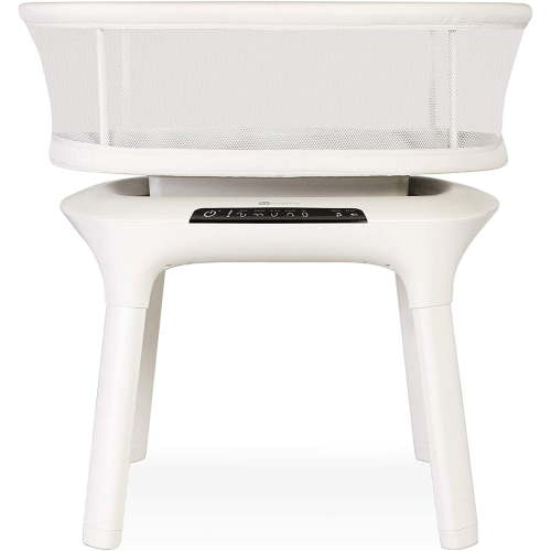 4moms MamaRoo Sleep Bassinet, Baby Bedside Bassinet, Supports Babys Sleep with Adjustable Features  5 Motions, 5 Speeds, 4 Soothing Sounds and 2 Heights