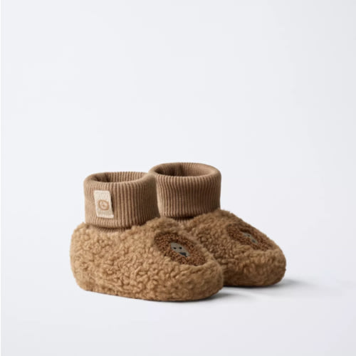 ANIMAL SLIPPERS - Brown | ZARA United States