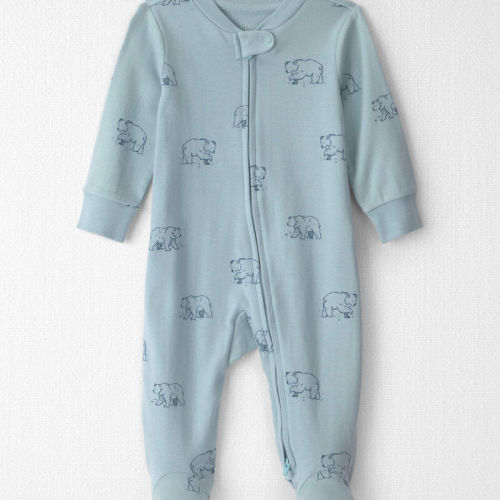 Baby Organic Cotton Sleeper in Blue Bears | Carter’s Oshkosh Canada