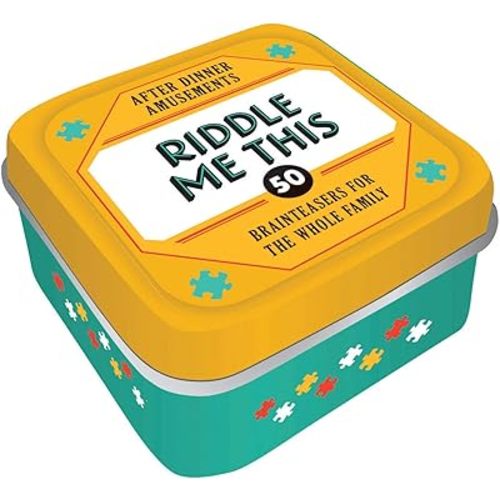 After Dinner Amusements: Riddle Me This: 50 Brainteasers for the Whole Family (Family Friendly Trivia Card Game, Portable Camping and Holiday Games)