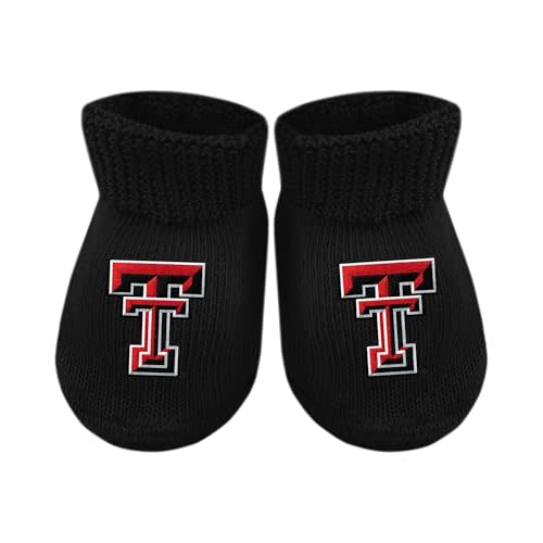 Creative Knitwear College Baby Bootie Sock - Team Logo, Multiple Colors, for Boys & Girls (Newborn - 6 Months)